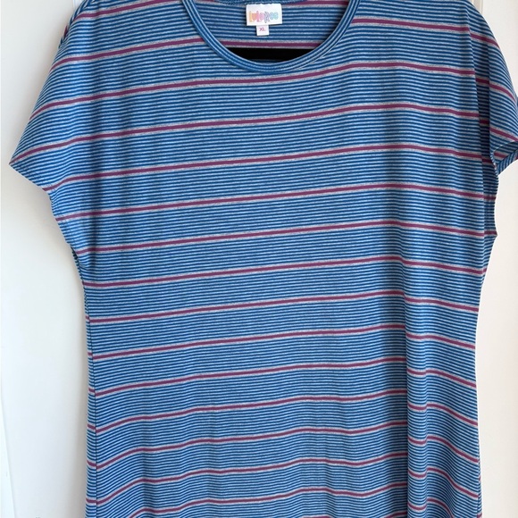 LuLaRoe Blue and Pink Maxi Dress - Picture 6 of 9